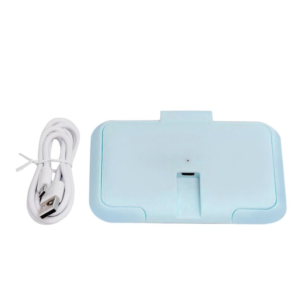 Подогреватель салфеток USB Нагревающая крышка для салфеток Подогреватель детских влажных салфеток Нагреватель салфеток Подогреватель детских влажных салфеток синий